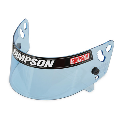 #ad Simpson Racing 1019 17 Speedway Shark Series Helmet Shield Hi Def Blue Each $36.65