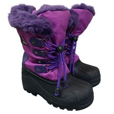 Dream Pairs Youth 12 Maple Warm Insulated Winter Snow Boots Purple Cozy