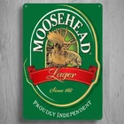 Moosehead Lager Beer 8 x 12 Vintage Novelty Metal Sign New!