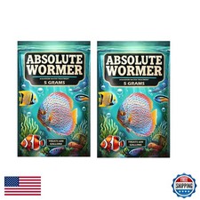 Absolute Wormer Plus Flubendazole Fish Medication 10g for Parasites Flukes