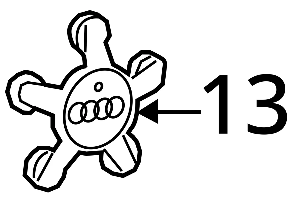 Tapa central llanta Audi A3 2020 U0YPS Foto 4 de 4
