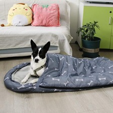 Dog Sleeping Bag Waterproof Warm Packable Dog Bed Mat with Storage Bag for In...