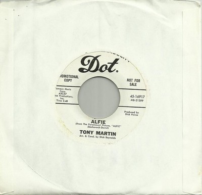 Tony Martin - Alfie / Who's Afraid (7'') (Near Mint (NM or M-)) - 3489188745