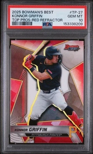 2025 Bowman's Best Konnor Griffin Red /5 PSA 10