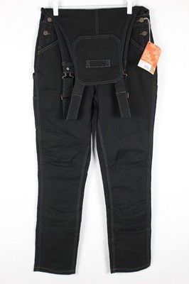 Dovetail Workwear Women's Go To Overalls Stretch Canvas Carbon Black