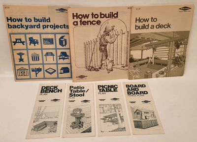 #ad 1979 1981 Vtg. Wolmanized Pressure Treated Lumber 3 Project Books amp; 4 Brochures $9.99