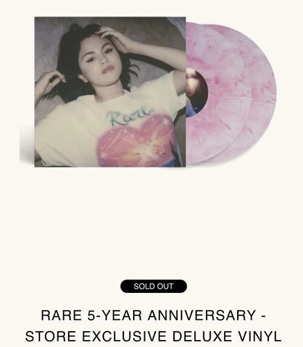 SELENA GOMEZ -RARE 5 YEAR ANNIVERSARY EXCLUSIVE DELUXE 2LP VINYL   Taylor Swift