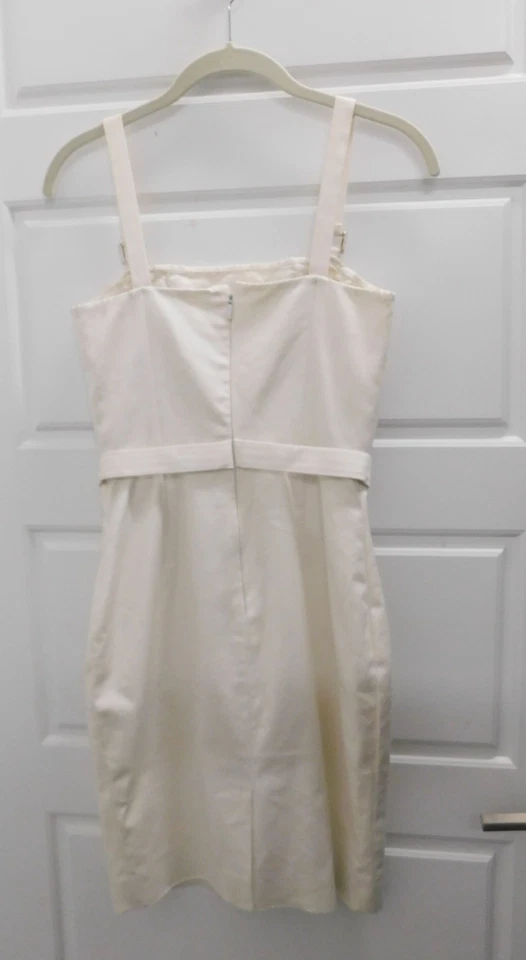 Versace кремовый без рукавов корсет мини-платье $850rt размер 4 - Изображение 3 из 4