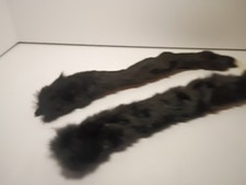 Vintage Genuine Mink Fur Collar Stole Wrap Scarf Set Of 2