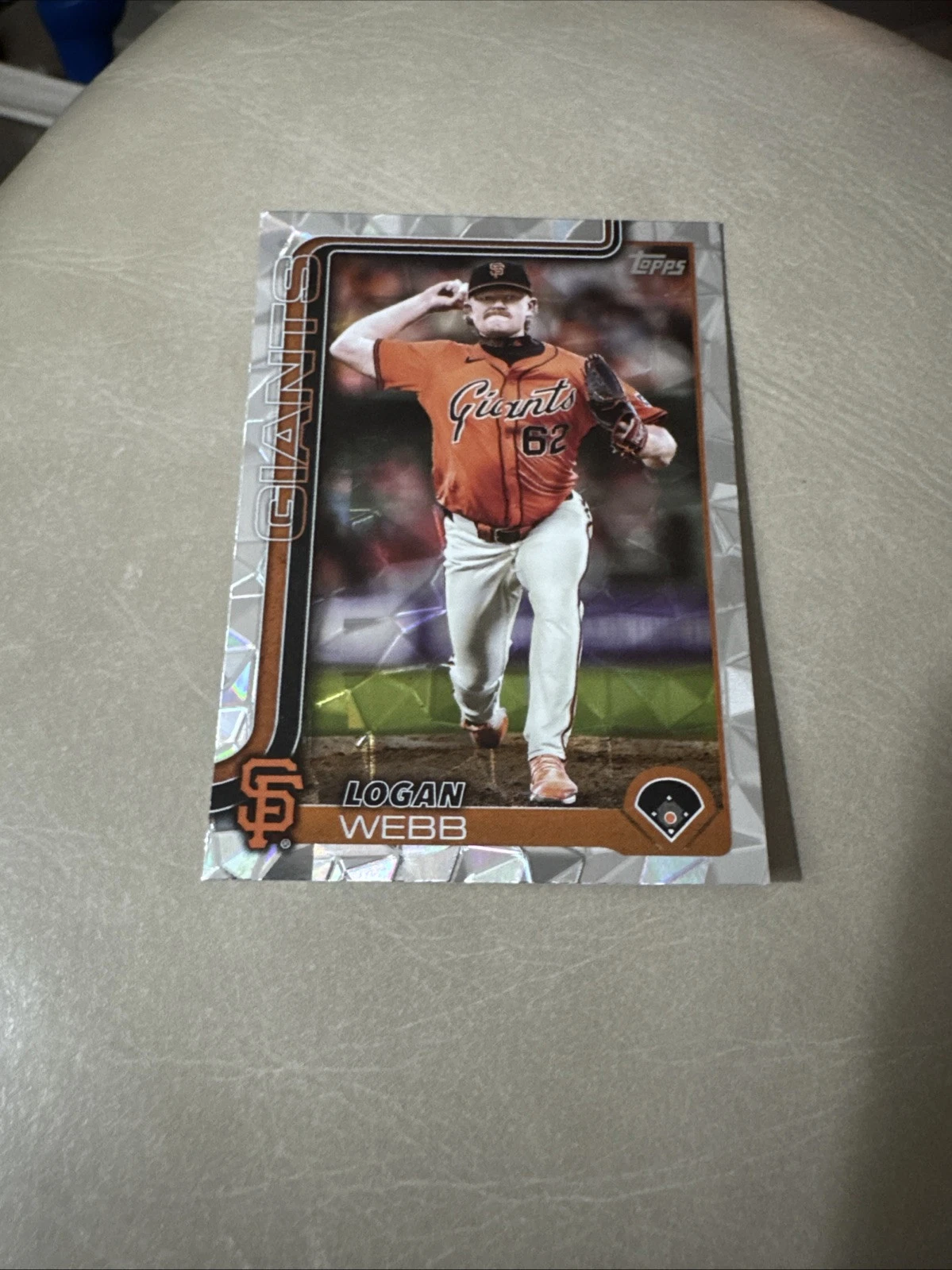 2025 Topps Series 1 Logan Webb Diamante Foil #242 Giants