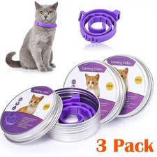 3 Pack Cat Calming Collar with Lavender, Pheromone Relief for Stress  Anxiety