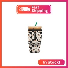 Sok It JavaSok Iced Coffee Cold Soda Insulated Neoprene Cup Sleeve Checkin' I