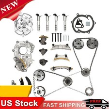 Timing Chain Kit Water Oil Pump Vvt Sprocket Fits Saab 9-3 2.8l Turbo