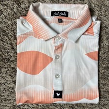 Bad Birdie Men's Golden Hour Short Sleeve Core Performance Golf Shirt, Small