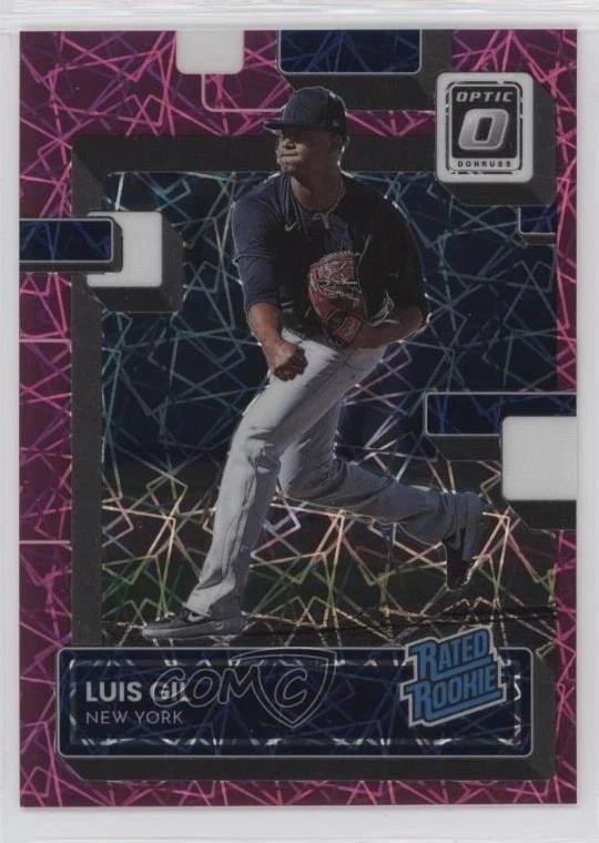 2022 Panini Donruss Optic Rated Pink Velocity Prizm /249 Luis Gil #44 Rookie RC