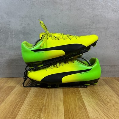 Puma evoSPEED 5.5 AG Fußballschuhe Herren UK 12 gelb grün Fußball Stollen