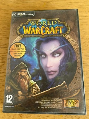 World of Warcraft PC MAC CD-ROM Gehäuse 4 Disc Version