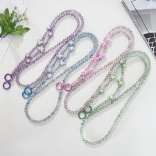 Fashion Accessory for Phone Crossbody Lanyard with Flower Butterfly Beads 120cm