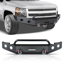 Offroad Carbon Steel Front Bumper W D-rings Fits 2007-13 Chevy Silverado 1500 Offroad Carbon Steel Front Bumper W D-rings Fits 2007-13 Chevy Silverado 1500