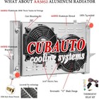 2 Rows Aluminum Radiator+Shroud Fan For Volvo C70 S70 V70 2.3L 2.4L L5 1998-2004