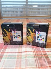 Ubinki 902XL Ink Cartridges Black, Cyan, Magenta, And Yellow 2 Pack New