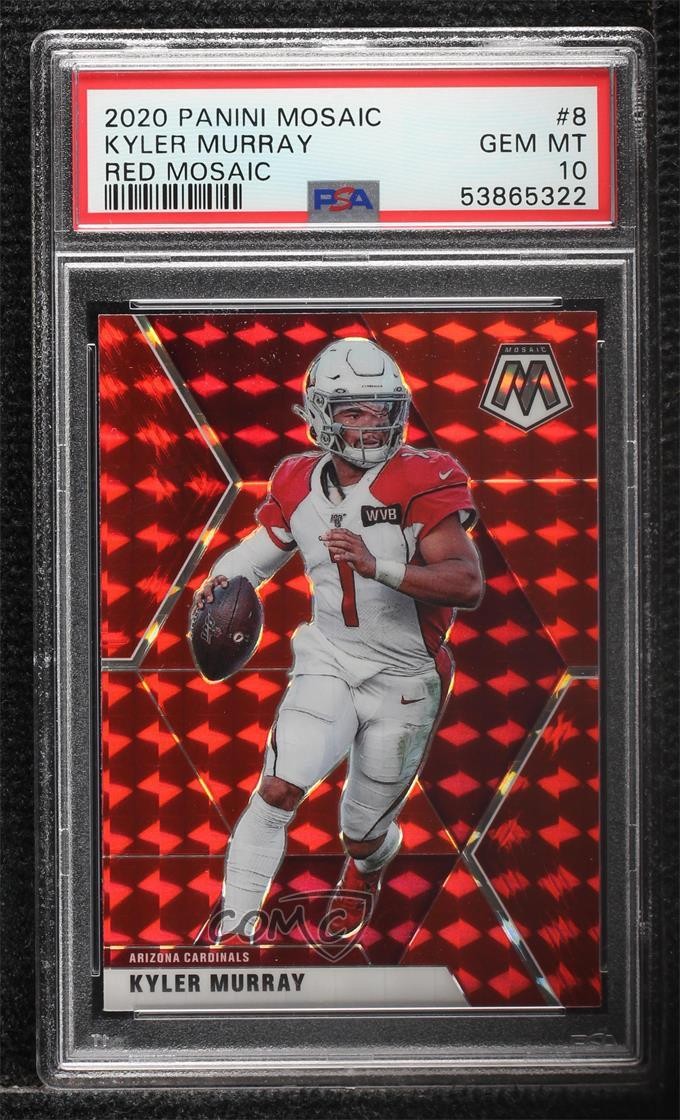 2020 Panini Mosaic Red Mosaic Prizm Kyler Murray #8 PSA 10 GEM MT 0it8