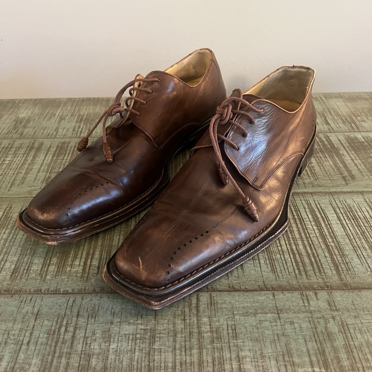 Mezlan Square Toe Size 11 W Men display picture 1
