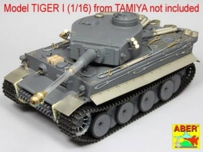 Tiger I, E Tunisia 501 abt.- Tail mud flaps / 1:16 - Aber 16142