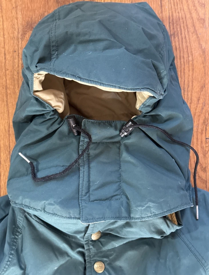 VTG LL Bean Mens Original Official Green Maine Wardens Parka Down/Gore-Tex Sz LT - Image 2 of 4