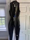 XTERRA Vortex Sleeveless (Large) Full Length Wetsuit, Black/Yellow Full Suit — photo 2