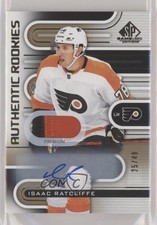 2022 SP Game Used Gold Premium Memorabilia 25/49 Isaac Ratcliffe #154 Auto 13hg