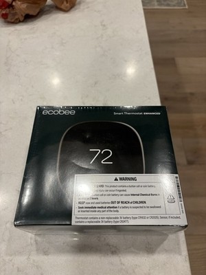 Ecobee Smart Thermostat Enhanced Black, EB-STATE6L-01, Sealed New