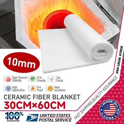 Thickness 0.4 inch Ceramic Fiber Insulation Blanket Heat Resistant Up to 2500°F