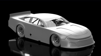 ABS Like Resin 3D Printed Camaro Asphalt Late Model Race Car Model Kit