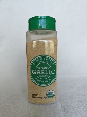 Certified Organic Garlic Powder, 12.2-Oz(346g), Grown In The USA, Olde Thompson 