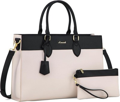 LOVEVOOK Laptop Bag for Women, 15.6 inch Laptop Tote Work Bag Purse, Large Water