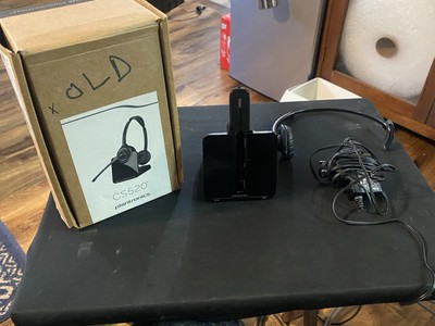 Plantronics CS520 Wireless Office Phone Headset System Model C054 FREE SHIPPING