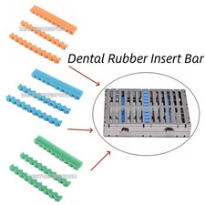3 Pcs/set Dental Silicon Rubber Insert for 10 Instrument Sterilization Cassette