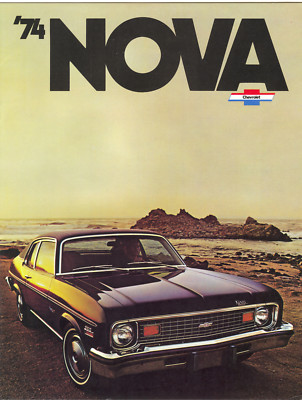 1974 Chevrolet Nova Coupe Sedan SS Hatchback Vintage Dealer Sales