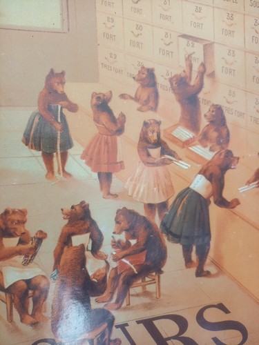 BURSUITS Advertising Cardboard Dance Shop Vintage Antique haberdashery - Picture 10 of 12