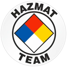 Hazmat Team Bumper Sticker Military Vinyl Soldier Decal 5"