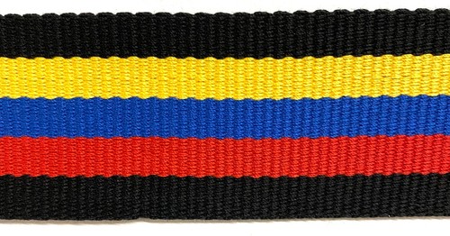 2" gestreiftes Polyester Baumwolle Gurtband - 5 durchgehende Yards! Viele Farben! - Bild 6 von 13