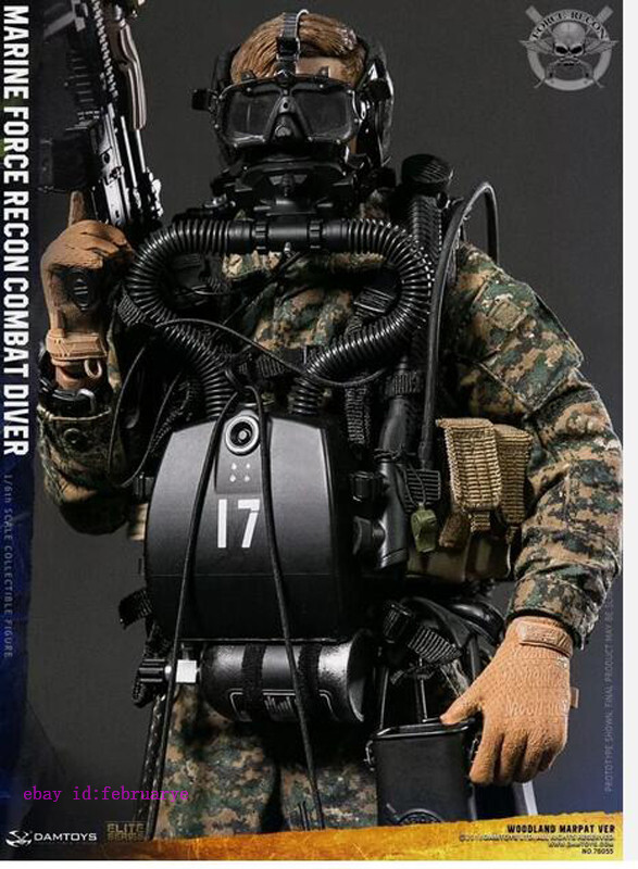 Damtoys 1/6 78055 Usmc Marine Force Recon Combat Diver Marpat