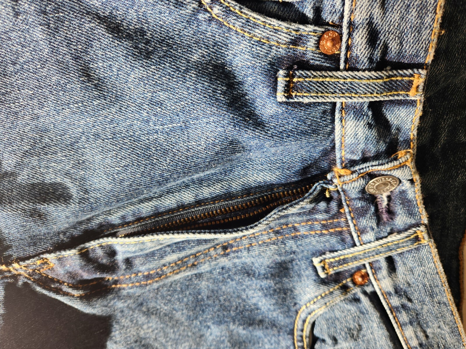 Levi's Levis 550 Relaxed Fit Mens Sit at Waist Blue Denim Jeans 34 x 38 Big Tall eBay