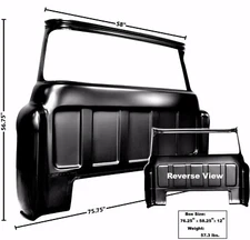 1955~1959 Chevy Pickup Truck C/K Cab Panel Rear Outer w/Big Window Dynacorn