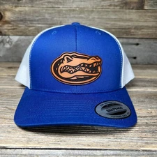Florida Gators Yupoong Leather Patch Trucker Hat