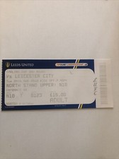 Leeds United v Leicester City 24/8/10 2010 Match Ticket Faded