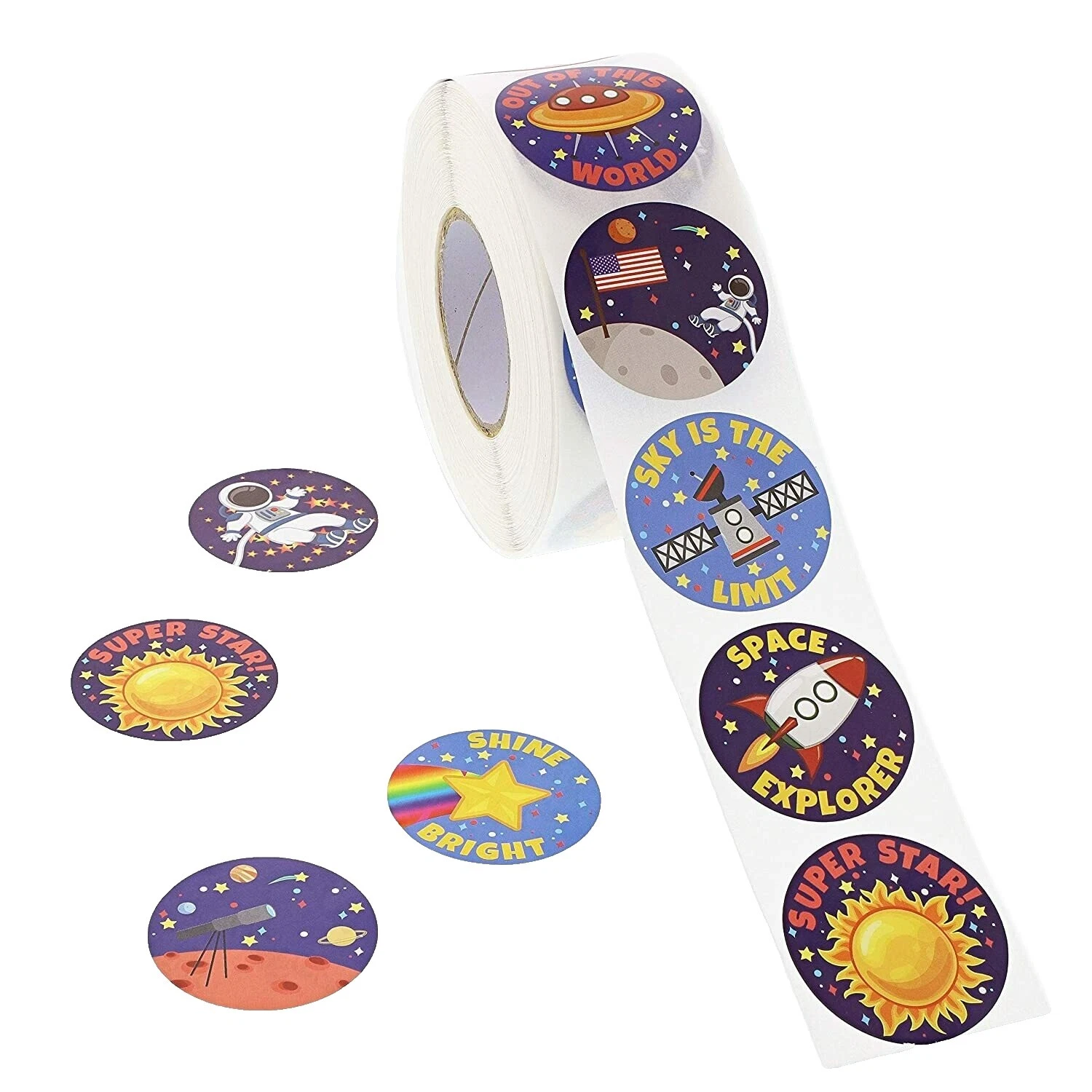 Espacio de Halloween Multicolor Party Favors & Bolsa Rellenos