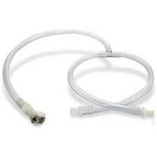 LeLuv Vacuum Hose Splitter Clear Collapse-Resistant with 2 O-Ring Male Fittings