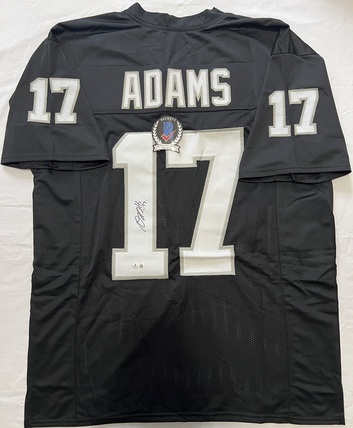 Davante Lavell Adams Autographed Signed Las Vegas Raiders Jersey Beckett COA 